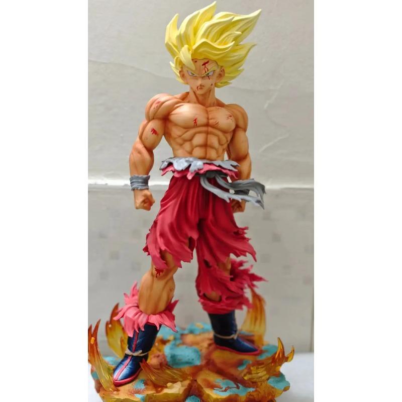 29 см Статуя Goku Первый Супер Сайян из Dragon Ball Studio Цветная версия Weekly Shonen Jump Набор коллекционных фигурок Z JT 2.0 Круглая Сенсорная Сжимаемая Упругая