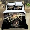 Аниме Genshin Impact Пододеяльник Наволочка Постельное белье Взрослый Мальчик Девочка Украшение Спальни Детский Односпальный Двуспальный Большой Размер