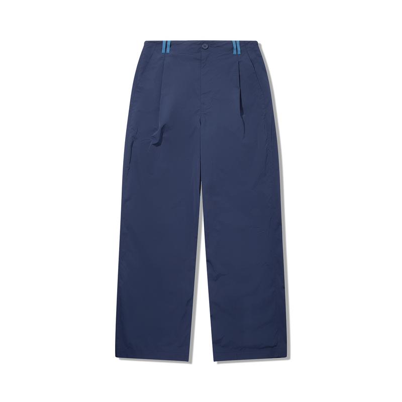 Li Ning X Insulaire Collaboration Spliced Mid-Rise Breathable Loose Casual Pants Men Bottoms AKXV417-3