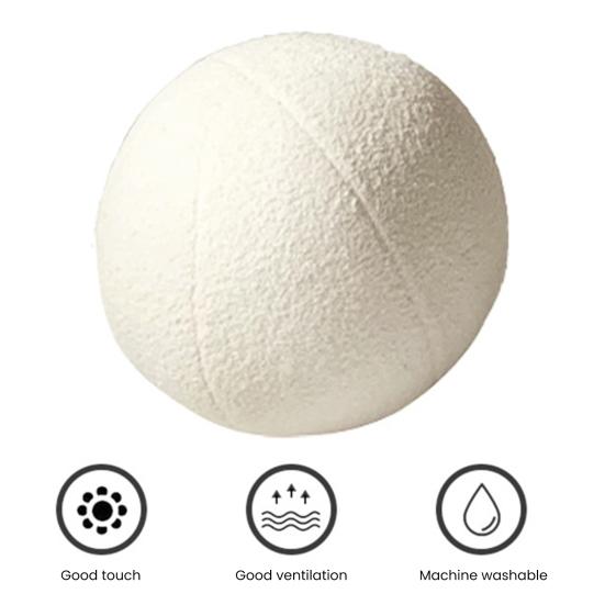Очаровательная круглая подушка для дивана 30 см, полностью заполненная милая игрушка-шар, плюшевая подушка