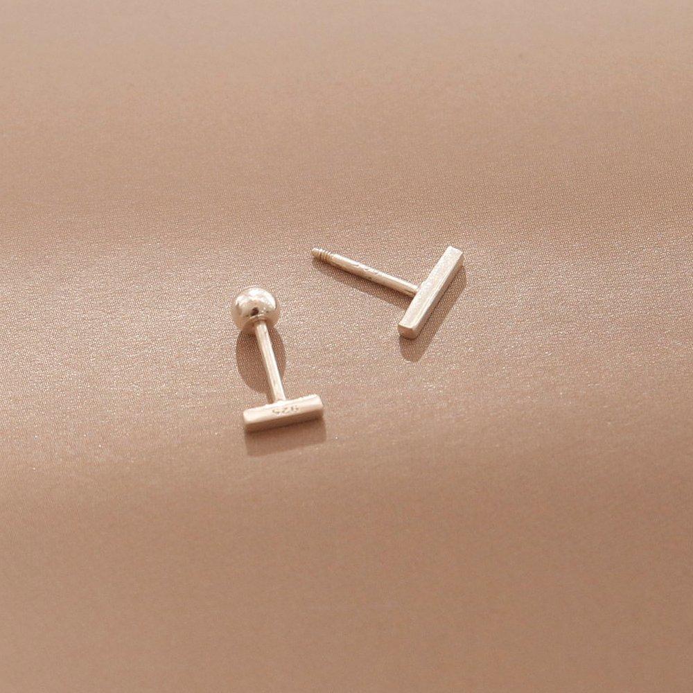 J.Lauren Простой стик серебряный пирсинг P0395