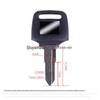 Compatible Honda Motorcycle Key Blank for 50C Scooter, Little Turtle, Z4, ZX50, DIO 125, 54, 56.