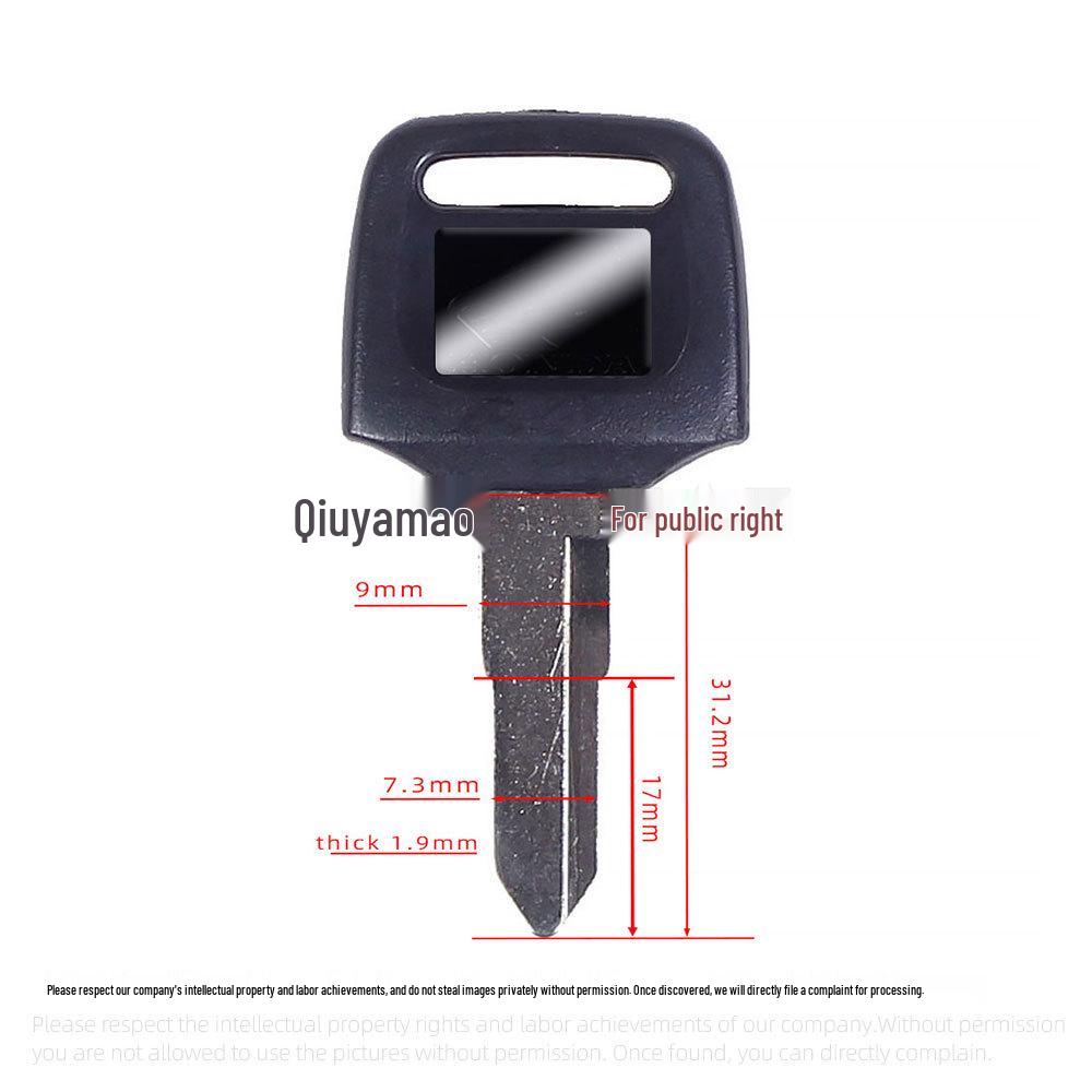 Compatible Honda Motorcycle Key Blank for 50C Scooter, Little Turtle, Z4, ZX50, DIO 125, 54, 56.