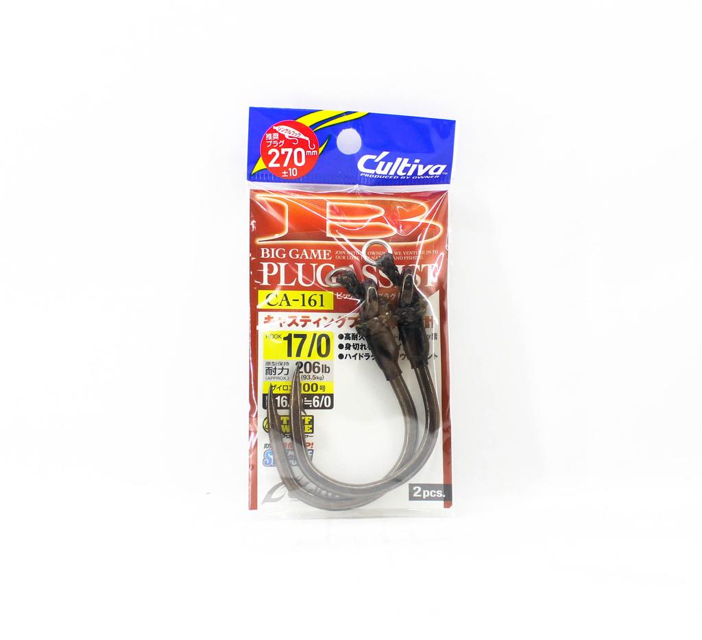 Owner CA-161 Крючок для крупной рыбы с ассистом для приманки 270 мм 16 г Размер 17/0 (5916)