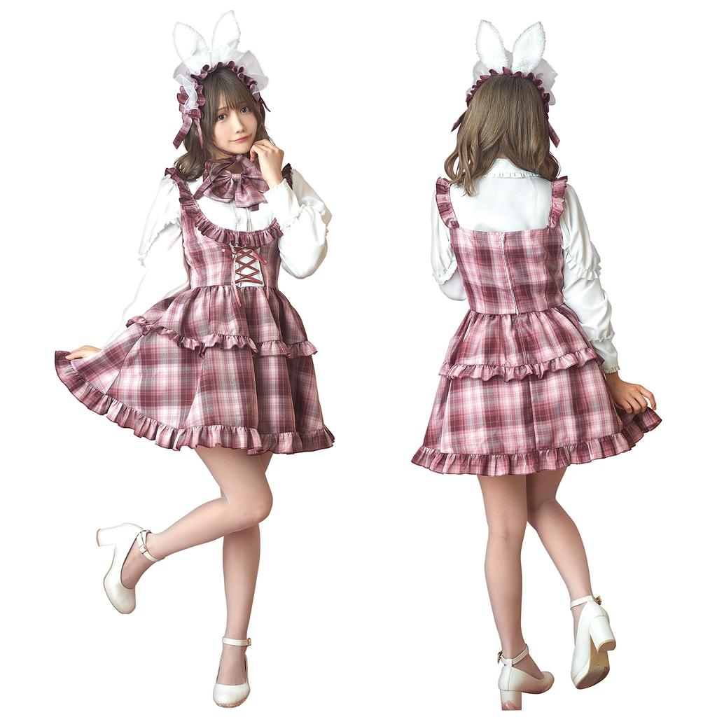 Clearstone British Bunny Косплей Хэллоуин Dolly Rose Pink Женская