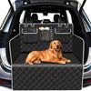 Car Backseat Mat with Integrated Pet Carrier Durable Pet Travel Mat