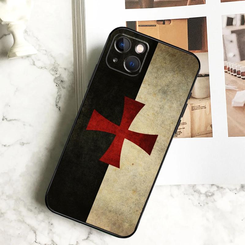 Чехол для телефона с гербом тамплиеров для iPhone 17 16 15 13 12 11 14 Pro Max Plus 12 13 Mini 16e 17 Air Cover Coque