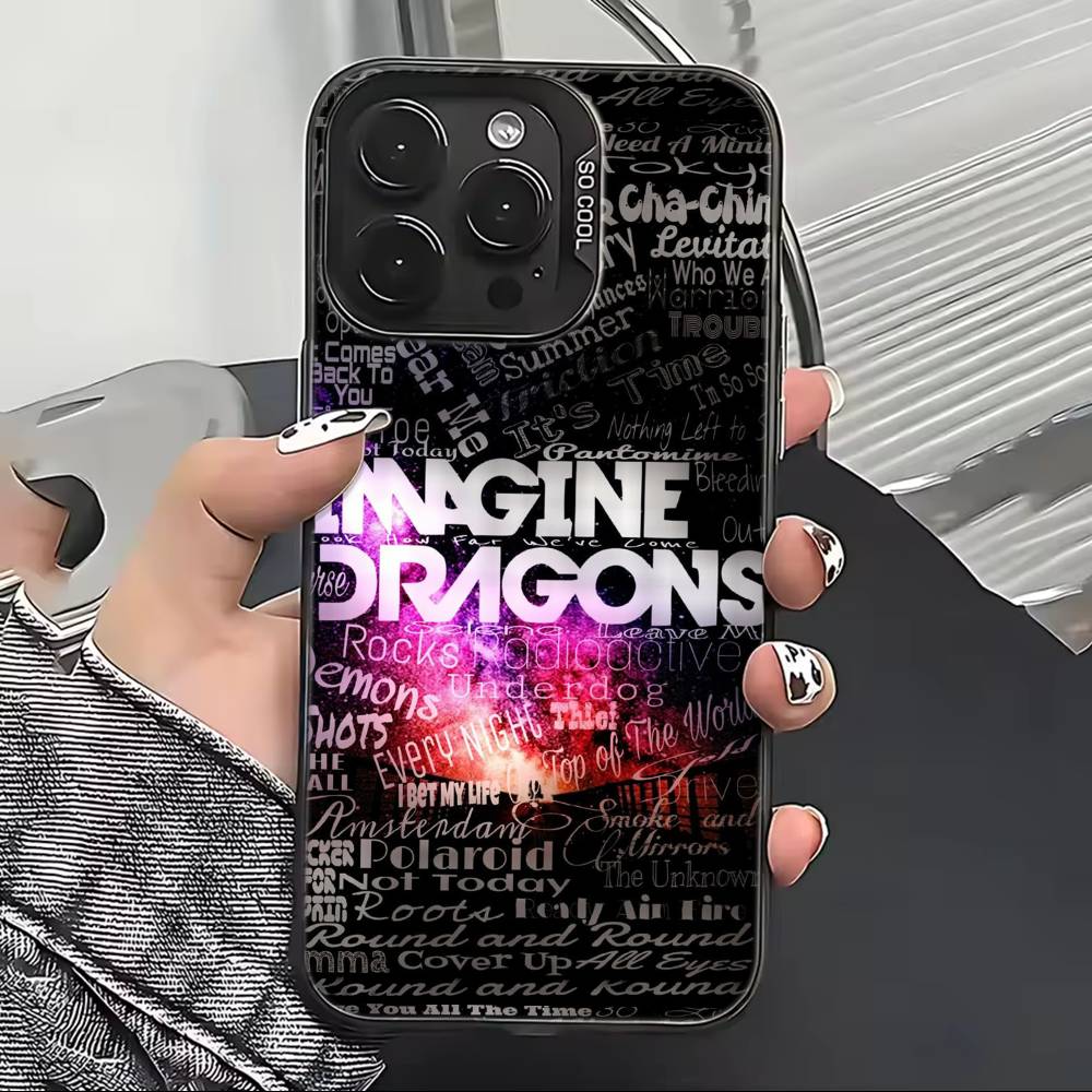 Чехол для телефона с изображением группы Imagine D-Dragons для iPhone 17,16,15,14,13,12,11 Plus,Pro Max,XS, Цветной Серебряный Позолоченный Внутренний Чехол