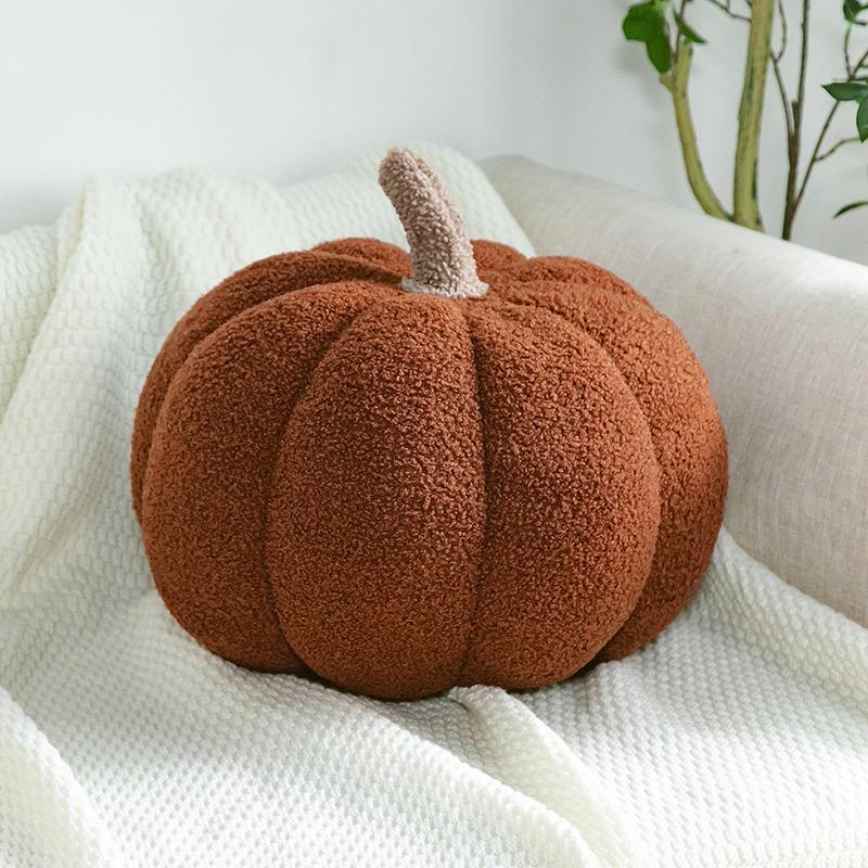 Pumpkin-Shaped Cushion: Versatile Sofa, Bed, or Decorative Pillow In Three Colors