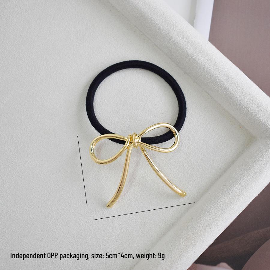 "U-Shaped Alloy Ponytail Headband: High-End, Cold Style, Seamless, Minimalist Hair Ring"