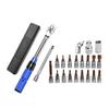 1/4-Inch Drive Torque Wrench Set of 22 Dual-Direction Adjustable 72-Tooth Drive Click Torque Wrench