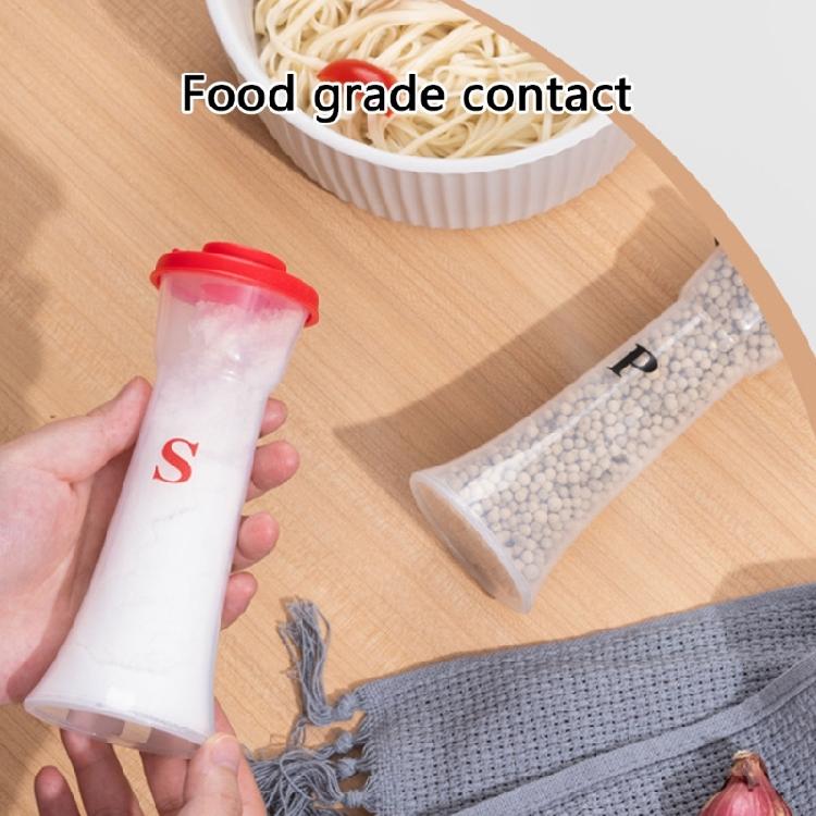 2 шт. Компактные пластиковые баночки для специй, соли, сахара и перца, портативный дозатор для приправ, кухонный инструмент.