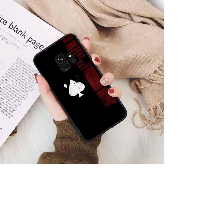 Poker Phone Case For Samsung Galaxy S20 S10 Plus S10E S5 S6 S7edge S8 S9 S9Plus S10lite 2020