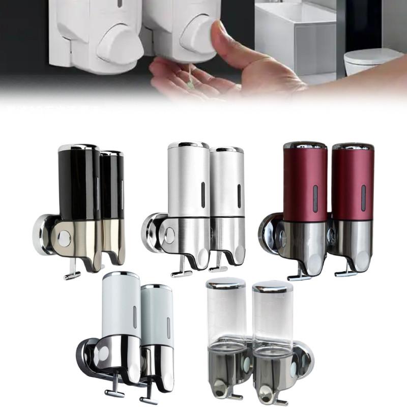 Элегантный диспенсер для мыла из ABS с одной и двумя емкостями, с ручным нажатием, для коммерческих ванных комнат