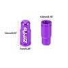 XAUTOHAUX Tire Valve Cap Valve Stem Cap Dust Valve Cap Aluminum Alloy French Type 2 Pieces Purple for Motorcycle