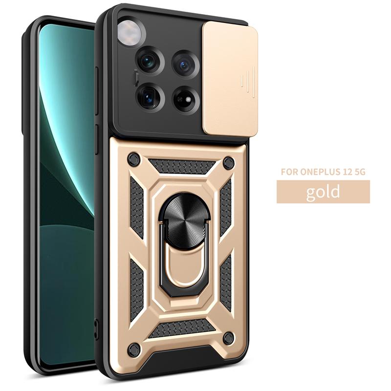 Для Oneplus 12 5G чехол магнитный держатель кольца бронированные чехлы для телефонов для One Plus 12 1+12 Oneplus12 5G слайдер объектив защитная задняя крышка