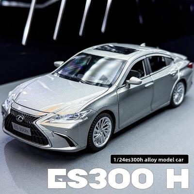 1: 24 Lexus ES300H литая модель автомобиля со звуком и светом, головоломка, подарок на день рождения для родителей и детей, коллекционная игрушка, украшение