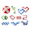 Plastic Magic Ruler 24 Wedges Magic Snake Cube Twist Puzzles Educational Toys