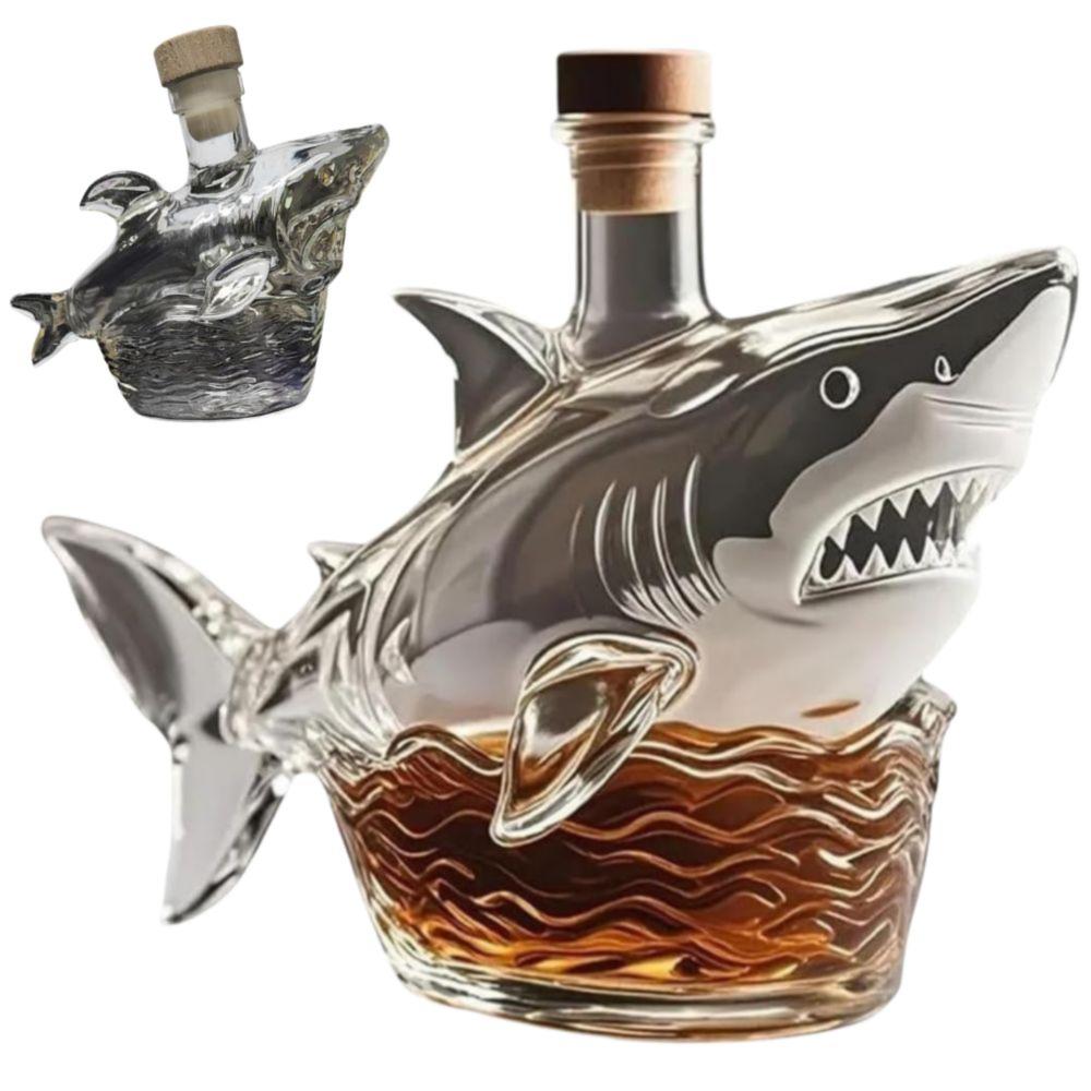 Челюсти 50-я Юбилейная Бутылка Виски Статуэтка Акулы Винный Декантер Забавная Винная Бутылка Домашний Бар