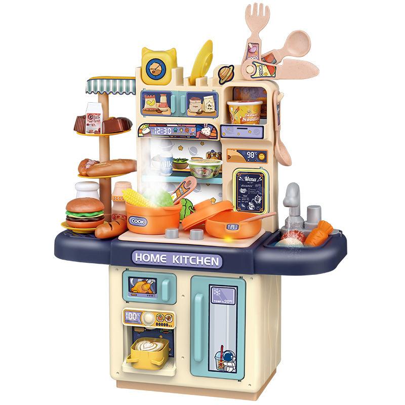Игровой набор Детская кухня Симулятор кулинарной игрушки с эффектом пара и светом для детских игрушек и подарков