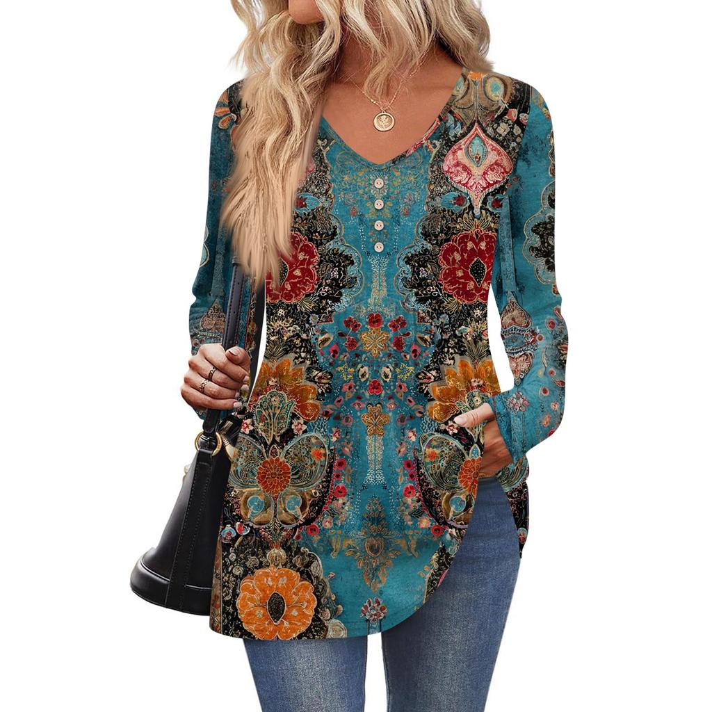 Женская модная повседневная рубашка с длинным рукавом однотонного цвета, женские топы с V-образным вырезом