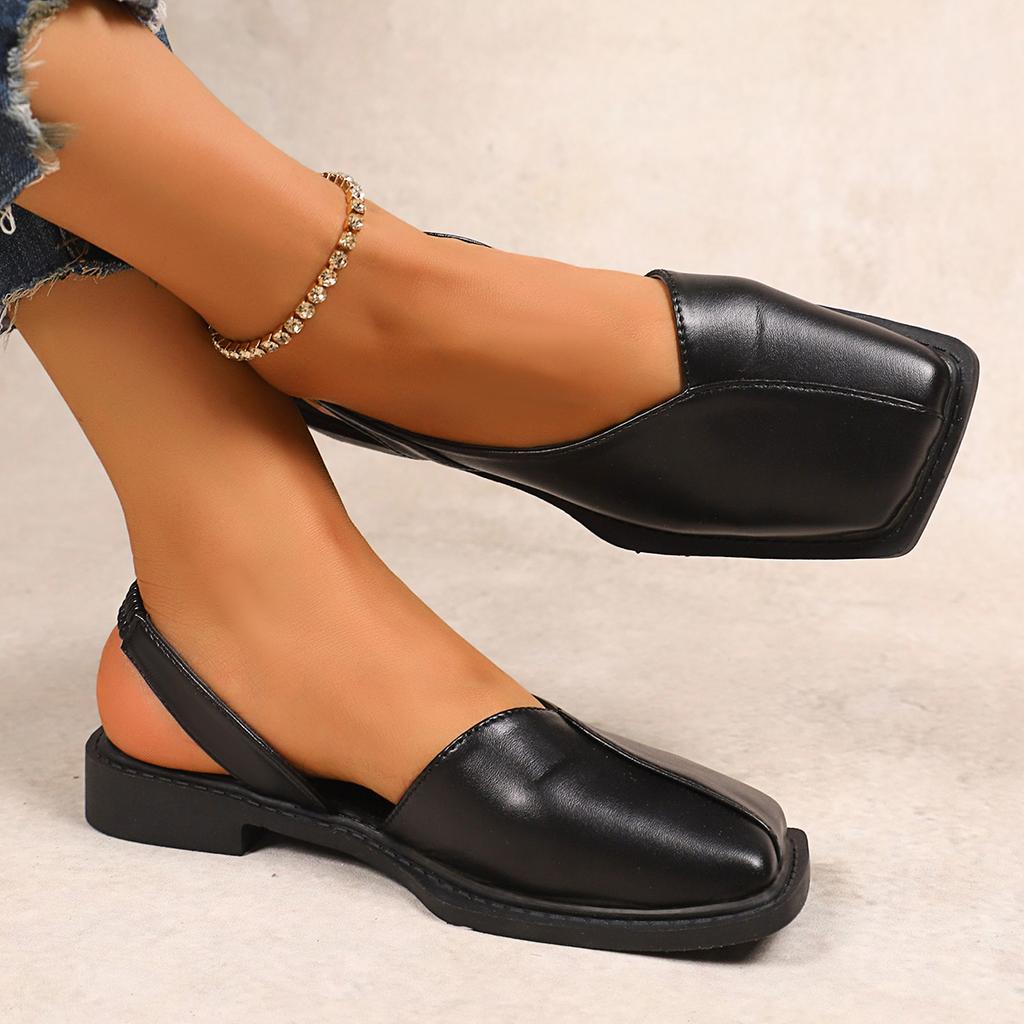 Модные женские сандалии на платформе Модные сандалии на низком каблуке Удобная дизайнерская обувь Элегантная обувь с плоской подошвой и квадратным носком с противоскользящей подошвой для женщин