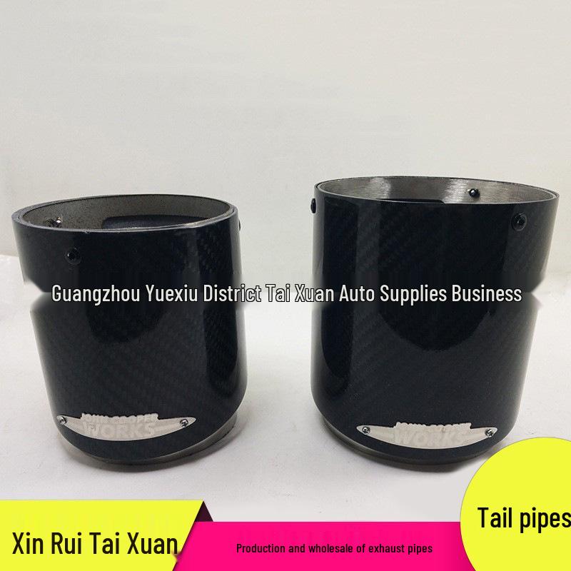 Декорация выхлопной трубы JCW из углеволокна для Mini Cooper