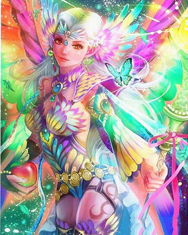 5D DIY алмазная живопись Русалка полная дрель вышивка крестиком Алмазная вышивка феи и животные домашняя картина горный хрусталь подарок ручной работы