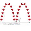 Romantic Love Flower Hanging Curtain DIY Party Supplies Wedding Love Pulling Decorations String Garland