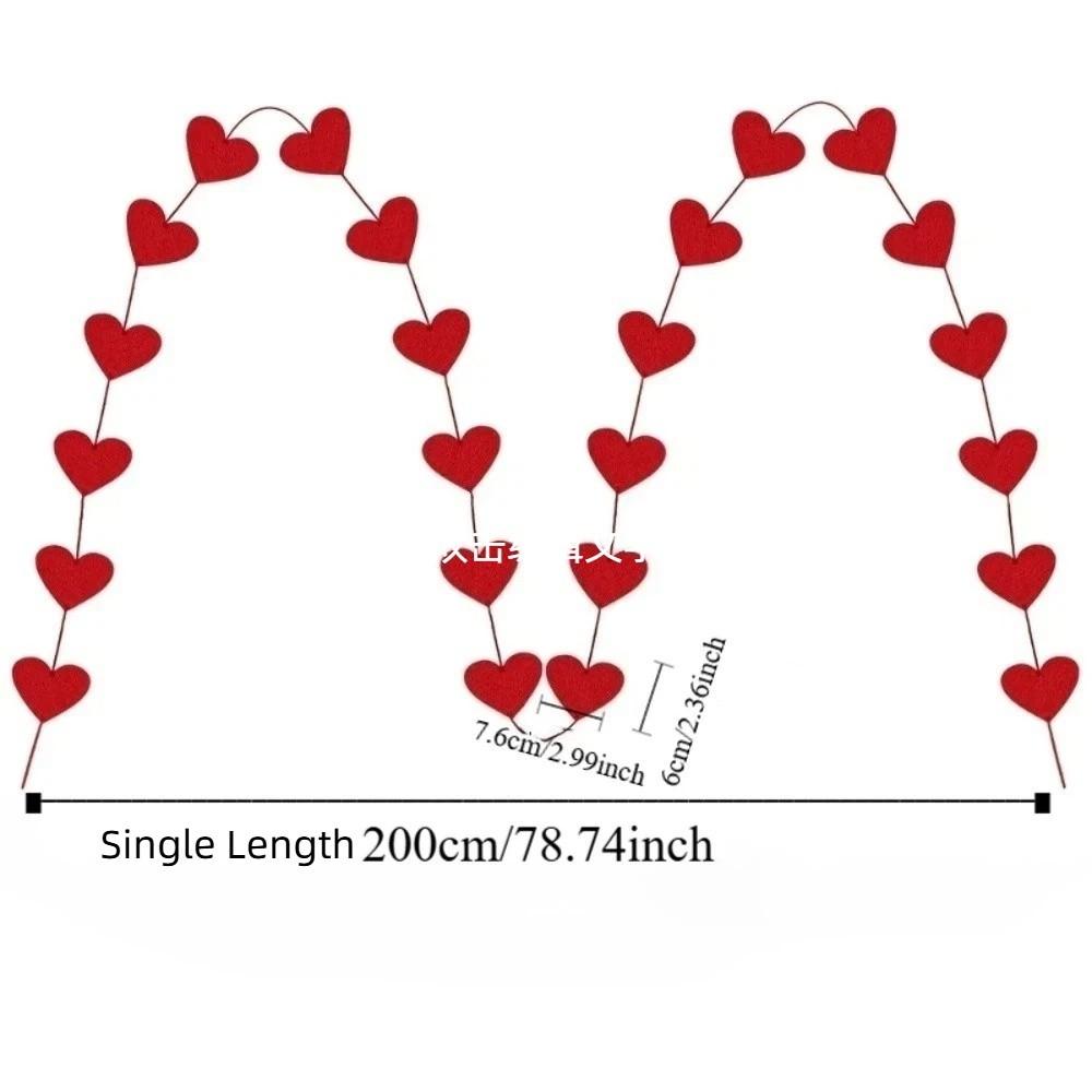 Romantic Love Flower Hanging Curtain DIY Party Supplies Wedding Love Pulling Decorations String Garland