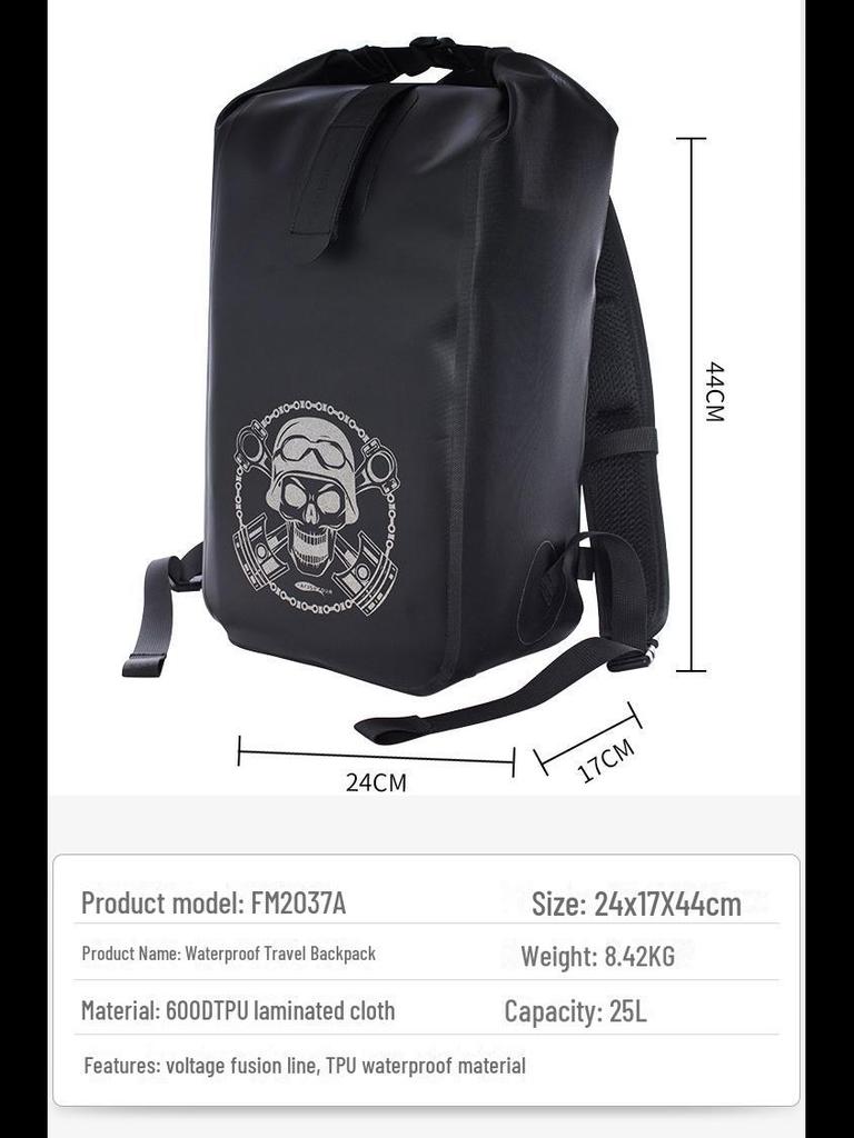 Waterproof Skull Backpack - Large Capacity Outdoor Sports Travel Bag