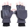Double Layer Warm Thickened Non-slip Touch Screen Half Finger Cycling Ski Snowboard Fishing Gloves