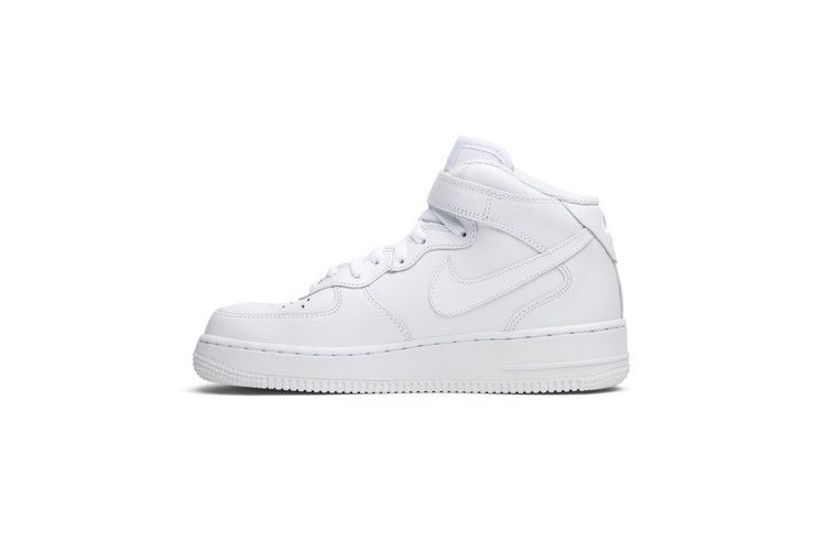 Women's Sneakers Nike Wmns Air Force 1 Mid 07 Leather 'Triple White'