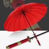 Creative Japanese Ninja-like Umbrella Samurai Sword Men Big Umbrellas Rain Women Windproof Long Handle Sombrilla Automatico Open
