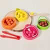 Educational Wooden Color Matching Toy With Fruit Bead Clips For Early Learning