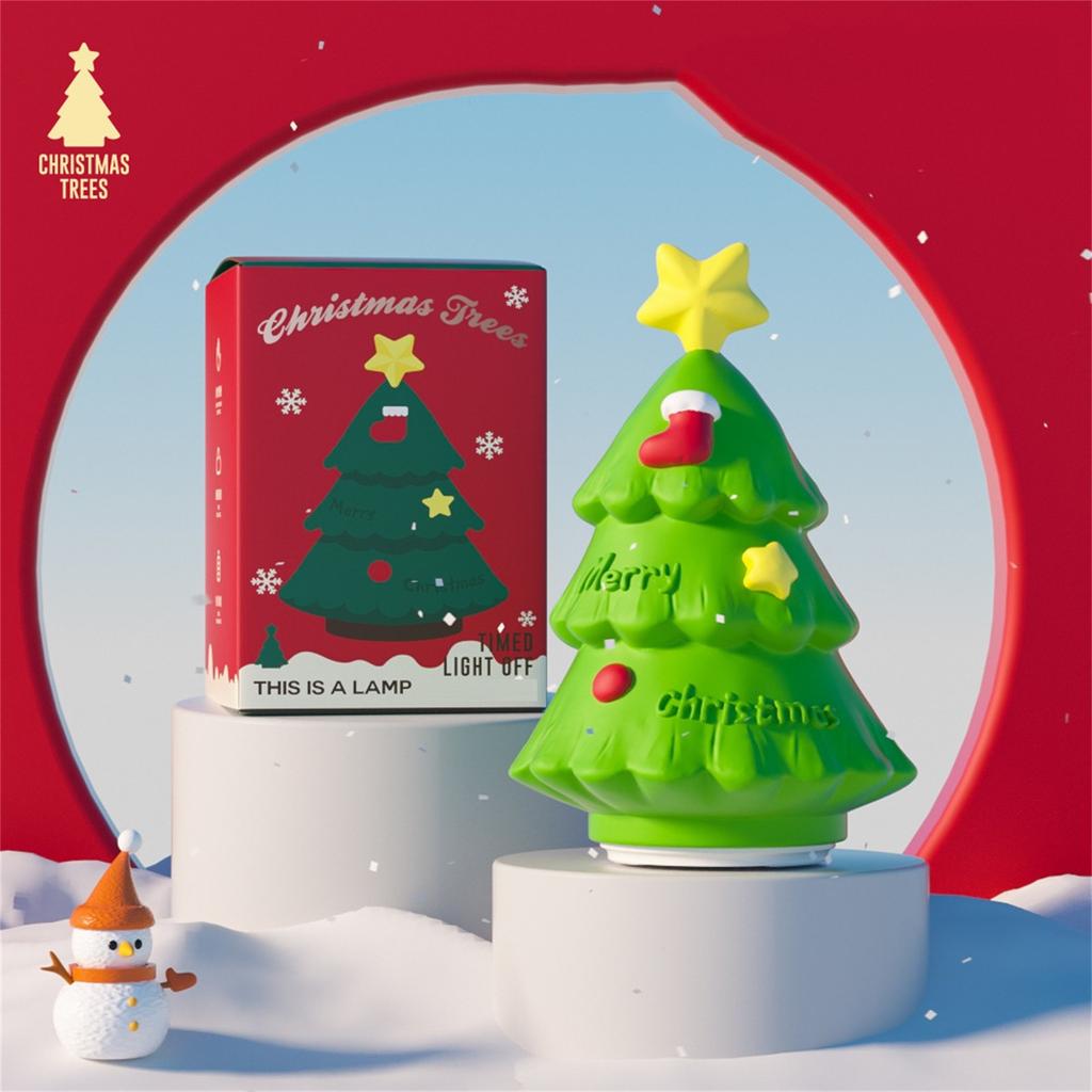 Рождественское украшение, ночник в виде елки, 120 В, светодиодный рождественский светильник, декор для спальни, ванной, кухни, коридора, лестницы