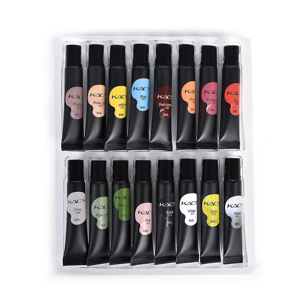 kads 16pcs Stamping Gel Polish Set 8ml Gel Nail Polish for Stamping UV Vanish for Nail Art Stamp Plate Printing Lacquer