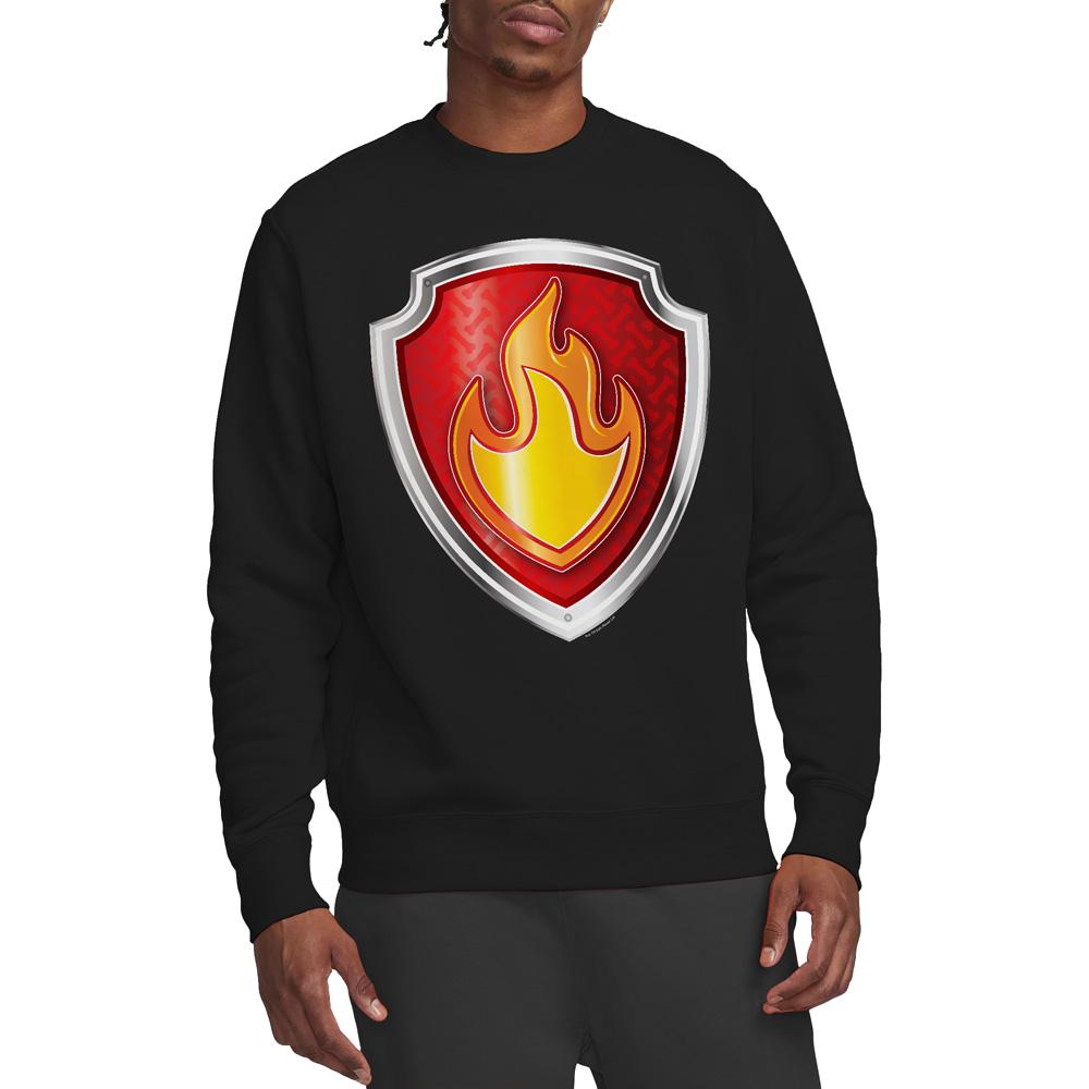Paw Patrol Unisex Adult Marshall Badge Sweatshirt