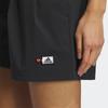 Adidas X Seebin SS23 Series Graphic Woven Shorts With Logo And Heart Pattern Women Shorts Black HY2853