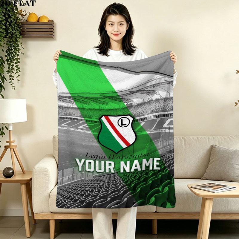 Custom Legia Warsaw Blanket, High quality Comfortable for All Seasons, Home Decor, Warmth and Comfort