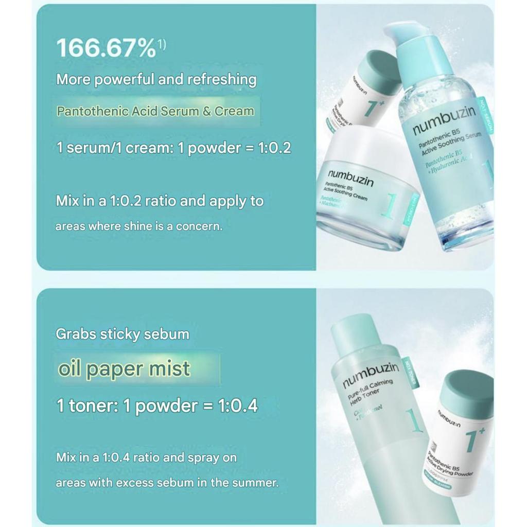 NUMBUZIN No1. Pantothenic B5 Active Drying Powder 7g