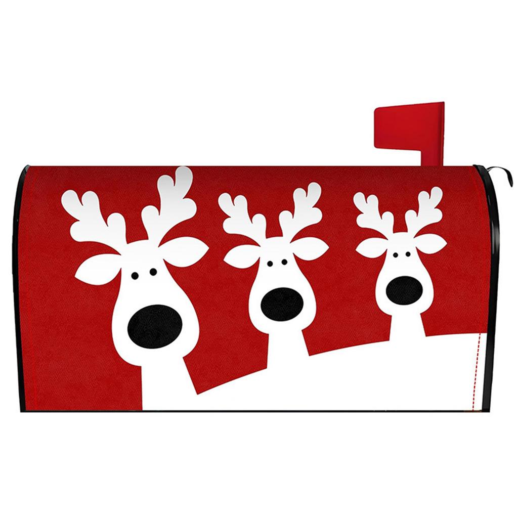 Xmas Mailbox Dust Cover Oversized Letter Case Protection Sleeve Anti-Scratch Christmas Letter Box Cases for Garden Ornament