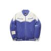 Li Ning X Bruce Lee Kung Fu Series Color Block Baseball Collar Short Cotton Jacket Men Jacket Starry-Blue Cream AJMT253-2