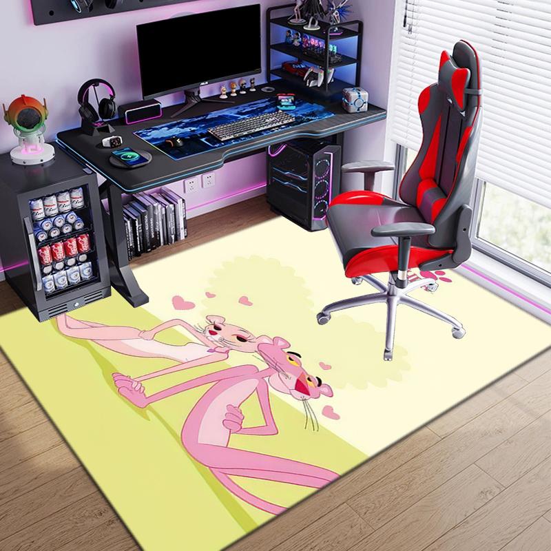 Pink Panther Cartoon Graphic Print Carpet Printing Floor Mats Protective Pad Fashion Doormat