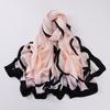 180 * 90 Silk Scarf with Glossy Finish, Simple, Fashionable, Breathable, Versatile Scarf, Sun Protection