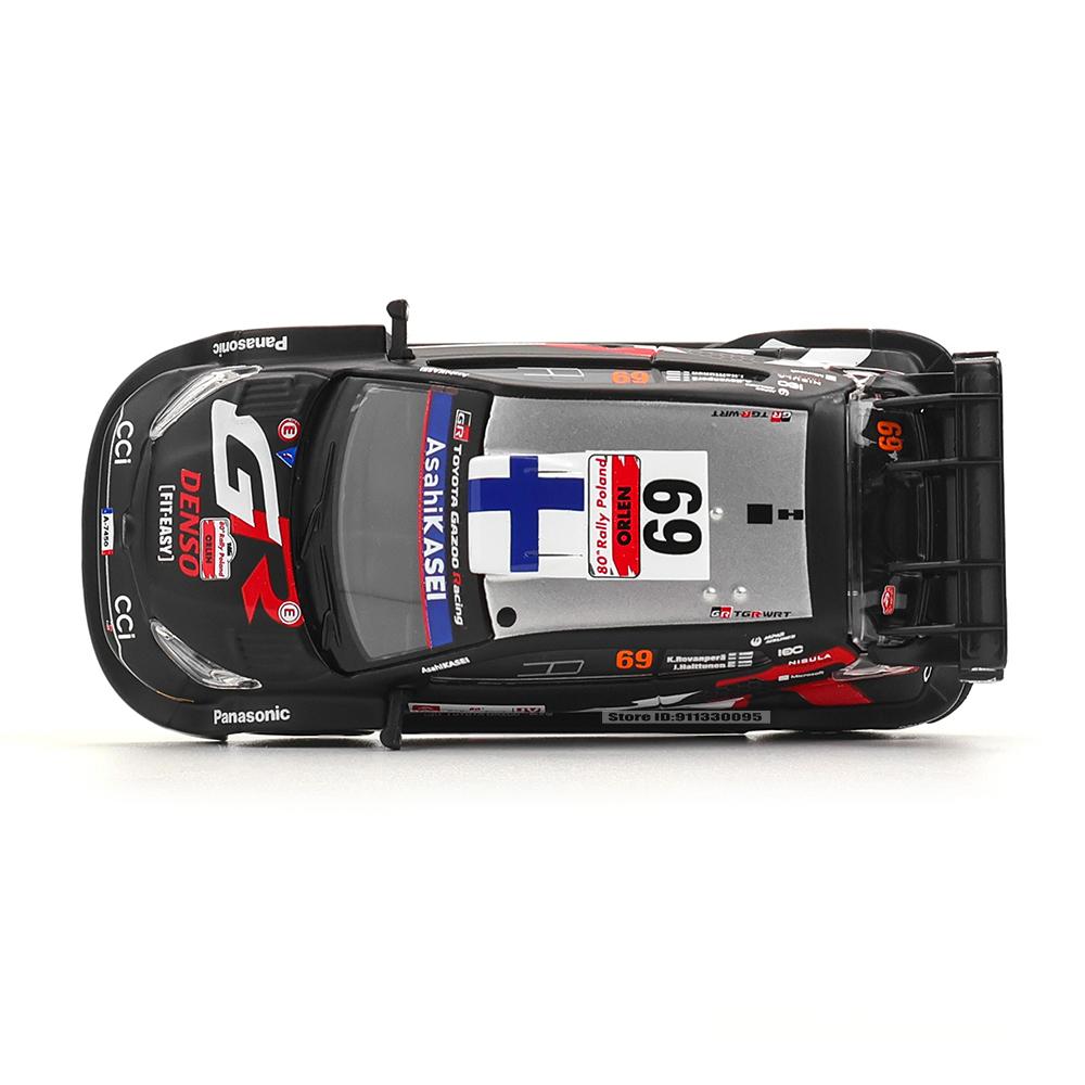 Bburago 1:43 Toyota GR Yaris Rally1 Hybrid Rovanpera #69 Ogier #17 Alloy Luxury Vehicle Diecast Pull Back Cars Model Toy