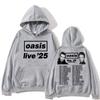 Rock Band O-Oasis Live 25 Tour 2025 Hoodie Men Women Gothic Hip Hop Vintage Long Sleeve Loose Fleece Sweatshirt Streetwear Male