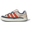 Adimatic Comfortable Trendy Slip-Resistant Low-Top Skate Shoes Unisex Sneakers White Blue Orange ID1000