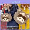 Star Same Style Cartoon Furry Bear Backpack Large Capacity Doll Shoulder Bag
