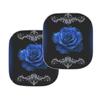 Car Sunshade Butterfly Printing Pattern Aluminum Foil Front Sunscreen Logo